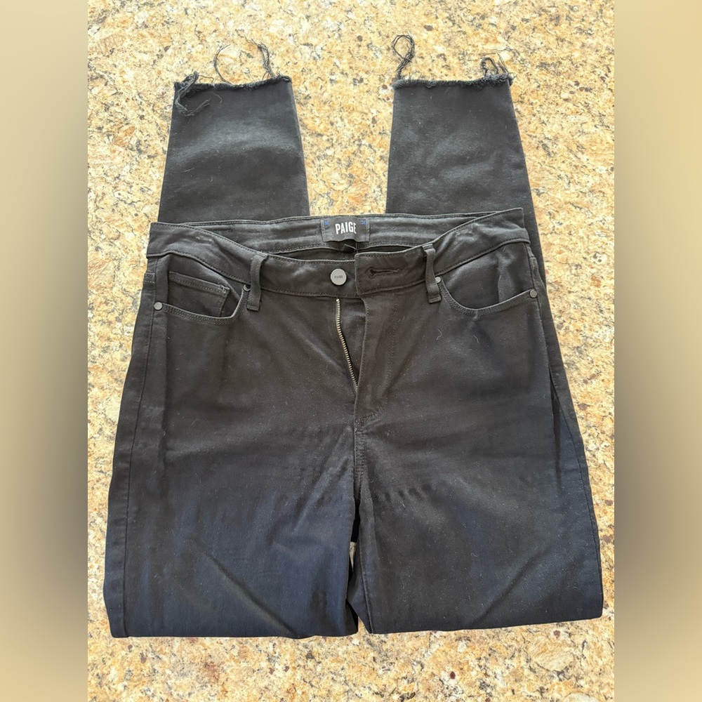 Women’s PAIGE Hoxton Ankle Jean BLACK size 29